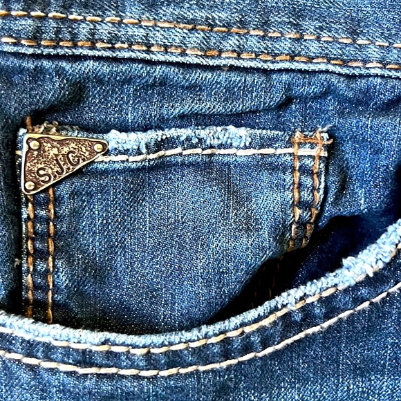 SOLD Silver Zac men’s jeans. 38/34 Relaxed Fit Bootcut Straight Leg Jeans EUC - Picture 5 of 9